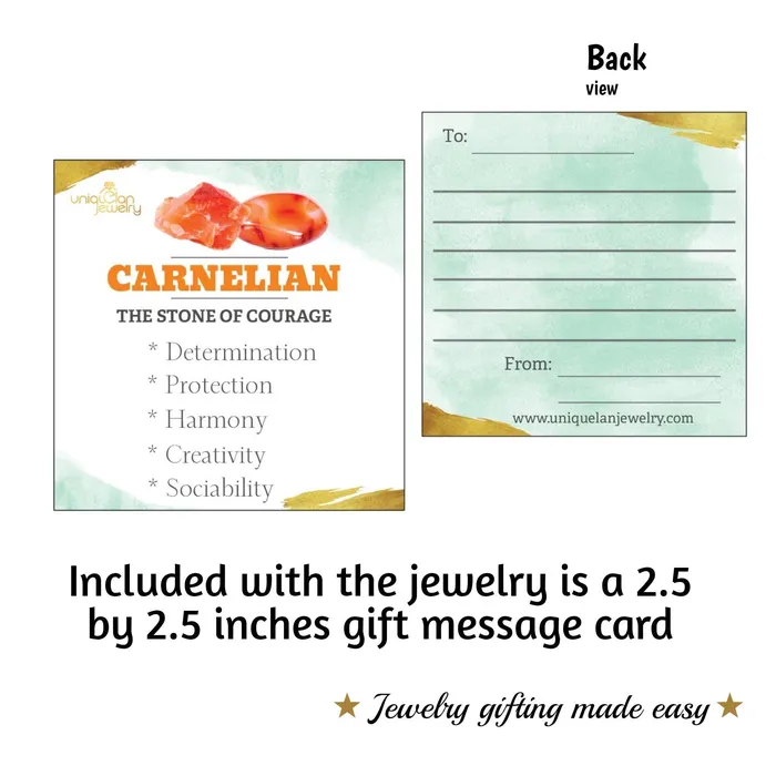 Tiny Raw Carnelian Stud Earrings Uniquelan Jewelry Earrings