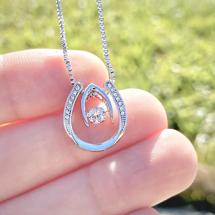 To My Wife My Best Friend Lucky In Love Pendant Necklace The Perfect Gift ShineOn Fulfillment Necklaces