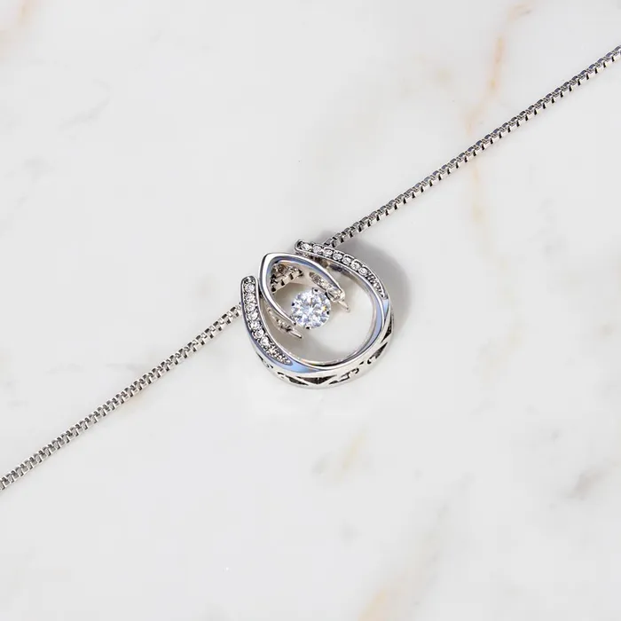 To My Wife My Best Friend Lucky In Love Pendant Necklace The Perfect Gift ShineOn Fulfillment Necklaces