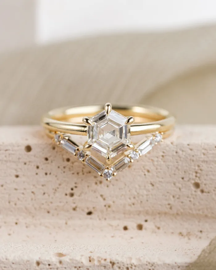 Valerie Madison Fine Jewelry Rings Ready To Ship 120ct Vera Hexagon Diamond Engagement Ring Valerie Madison Fine Jewelry Rings Ready To Ship 120ct Vera Hexagon Diamond Engagement Ring