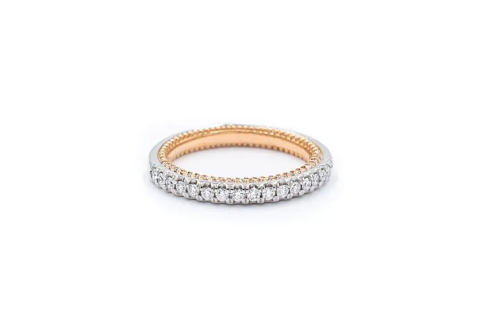 Verragio TwoTone 038 ctw Diamond Band 18k Verragio Rings