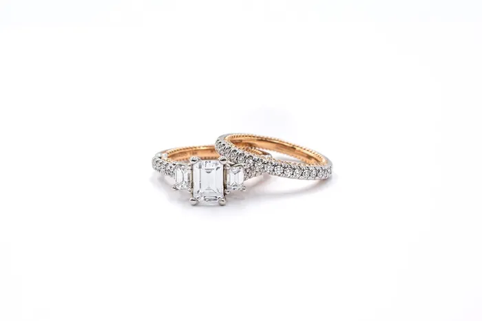 Verragio TwoTone 038 ctw Diamond Band 18k Verragio Rings