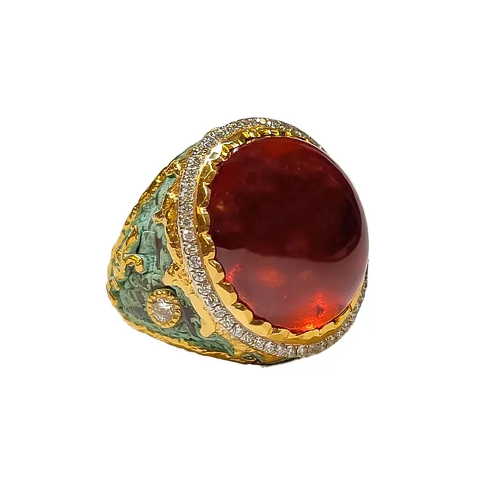 VICTOR VELYAN Rings Spessartite and Diamond Ring