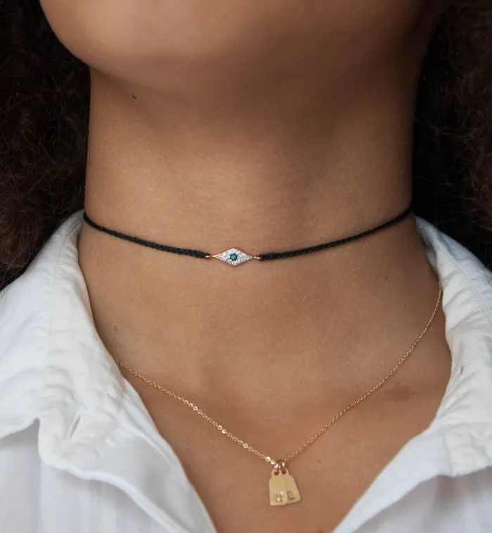 Vivien Frank Designs Necklaces Evil Eye Choker necklace
