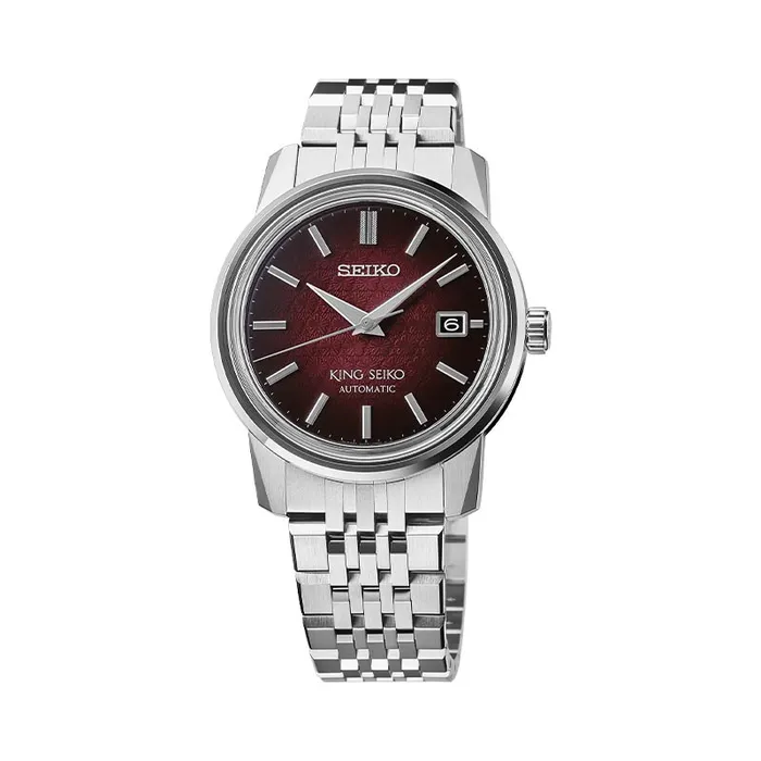 Watches SEIKO LUXE King Seiko KSK Modern ReInterpretation Red Plum Dial Watch 386mm Watches SEIKO LUXE King Seiko KSK Modern ReInterpretation Red Plum Dial Watch 386mm